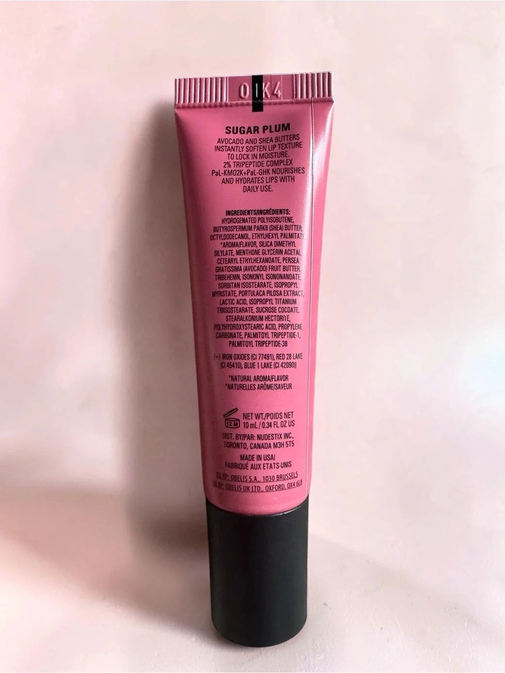 NUDESTIX Hydrating Peptide Lip Butter - Sugar Plum NEW